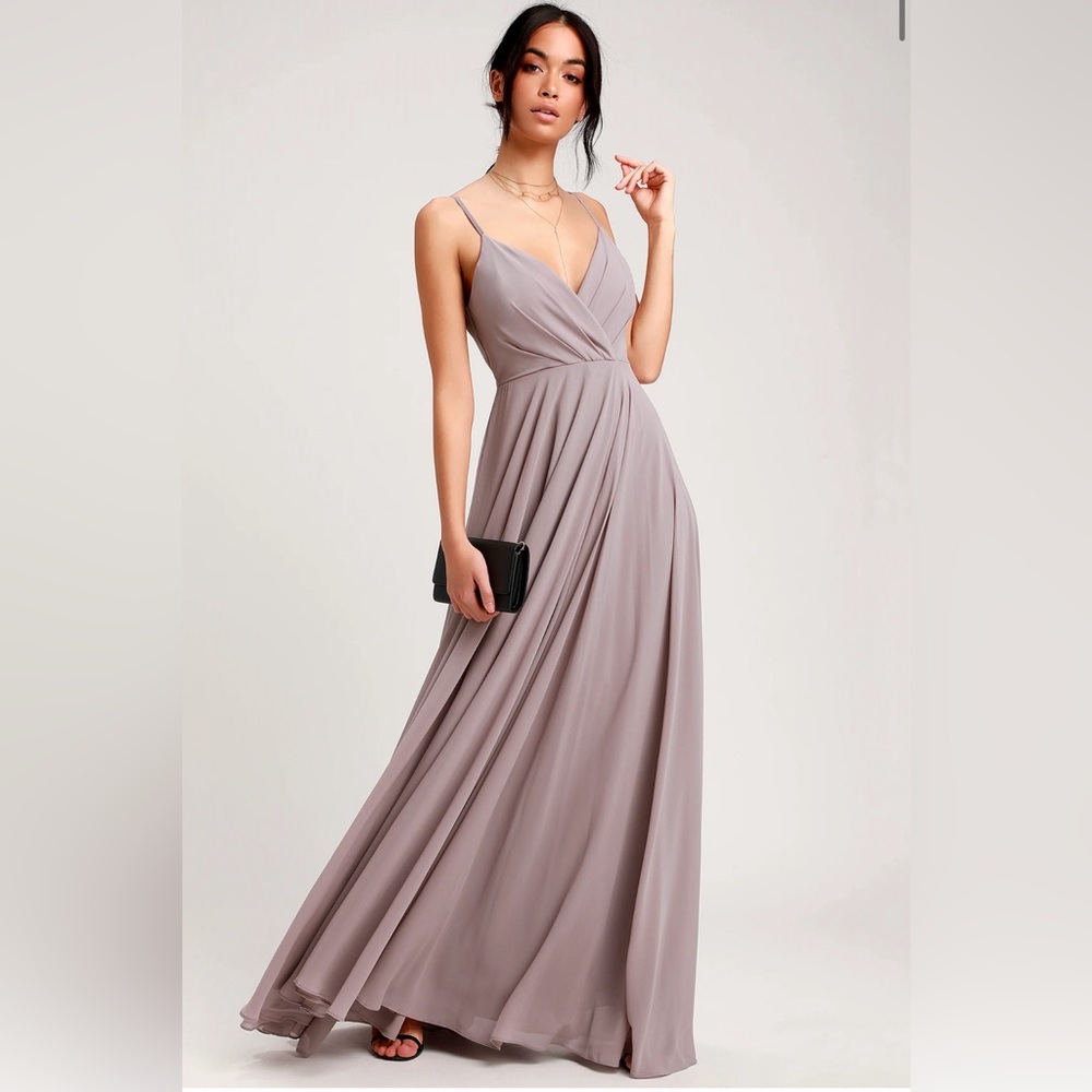 Lulus All About Love Taupe Maxi Dress